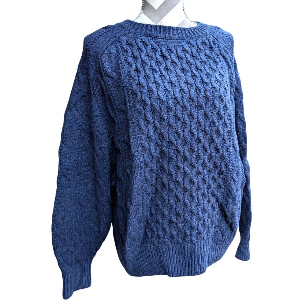 Universal Thread Cable Knit Chunky Fisherman Swea… - image 2